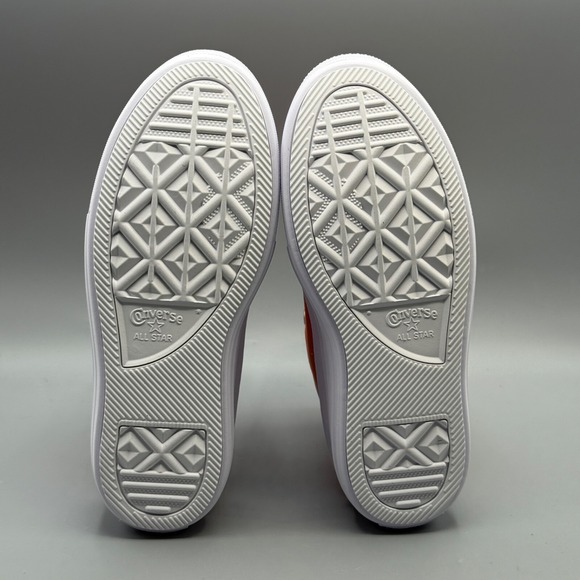 Converse Women's 9.5 Sneakers Platform Peach Embroidered Flowers A14266C - Picture 7 of 12